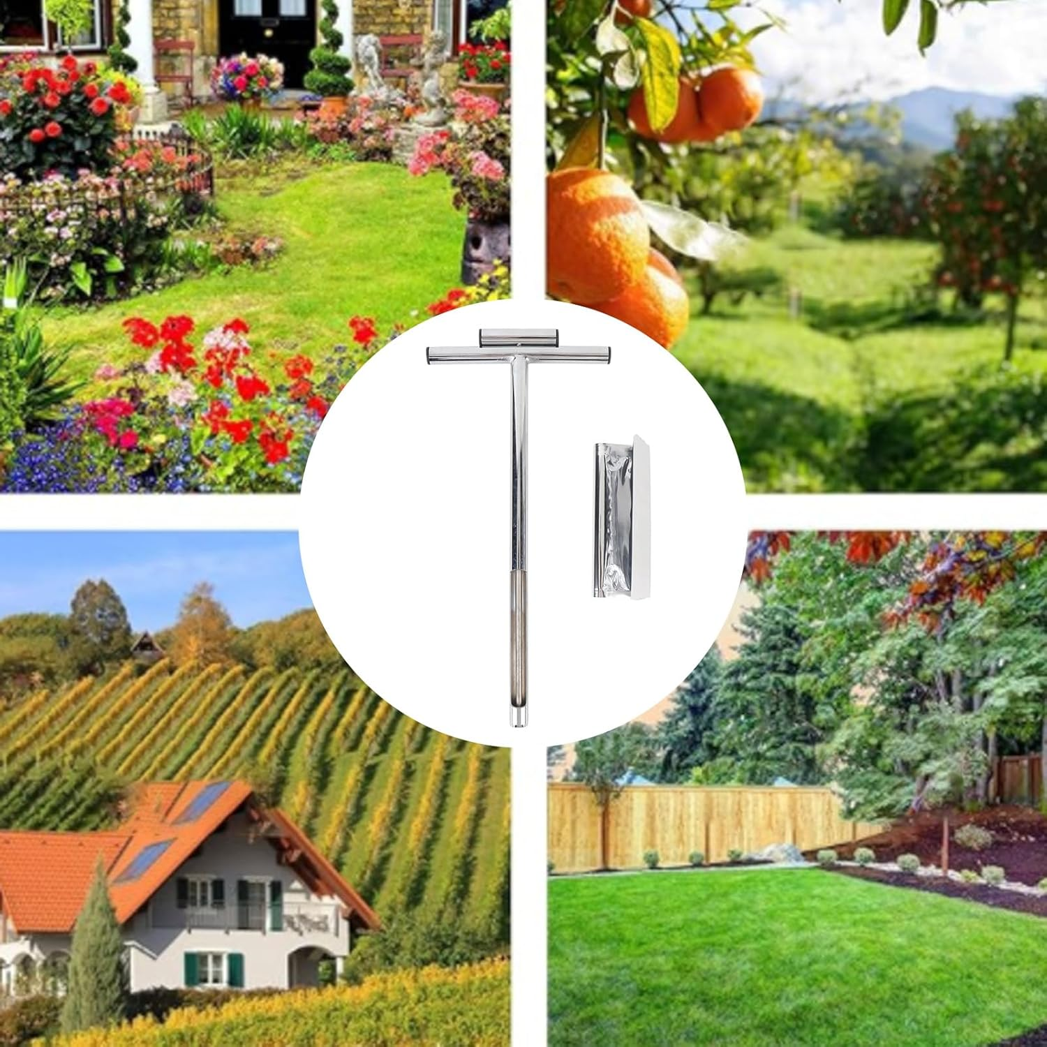 Soil Sample Probe, T Handle Soil Sampler Tool with 2 Sample Bags, Stainless Steel Soil Test Kits for Lawn Plant Garden Farm Soil Sampling image number 4