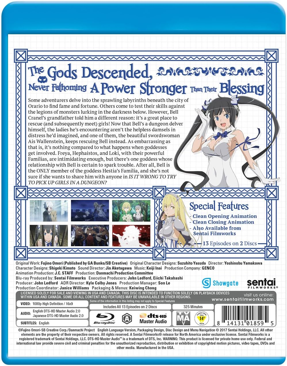 Is It Wrong to Try to Pick up Girls in a Dungeon? [Blu-Ray] image number 3