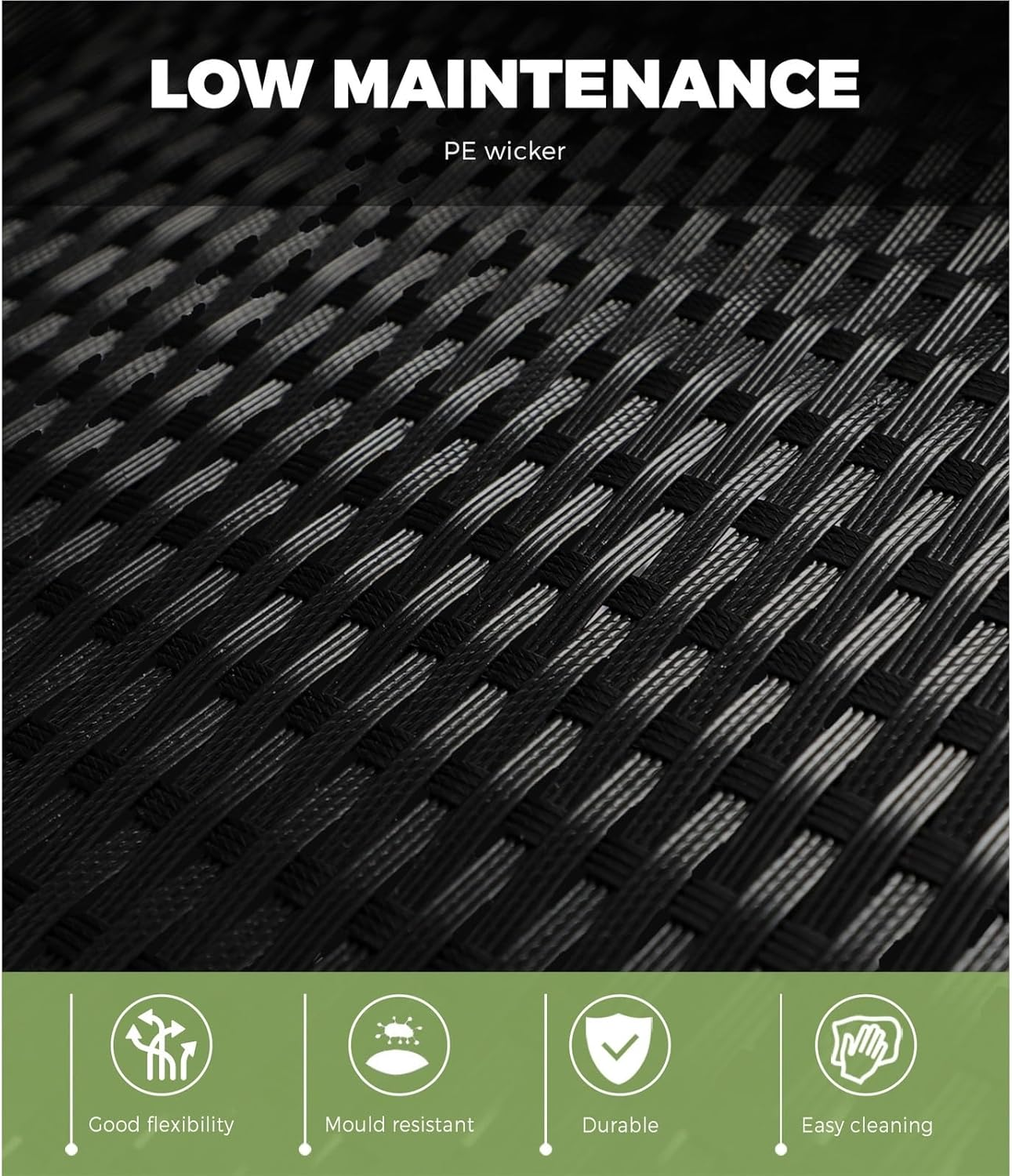 Livsip Ourdoor Bar Table Garden Patio Table Outdoor Furniture Rattan Bar Table image number 1