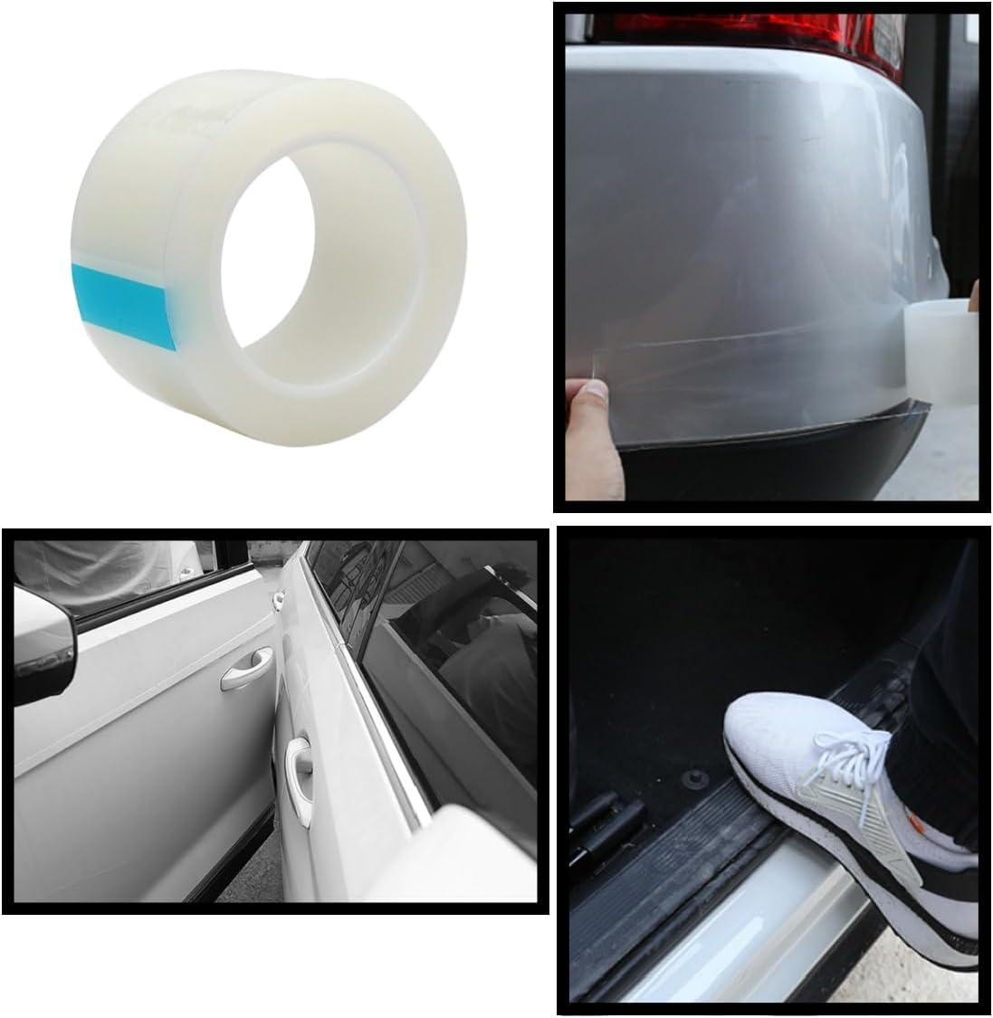 Clear Car Door Edge Guard Tape Invisible Anti,Edge Guards for Front and Rear Bumper Protection, Anti-Collision Protection Film,Resistant with Strong Adhesion Easy DIY Installation All image number 5