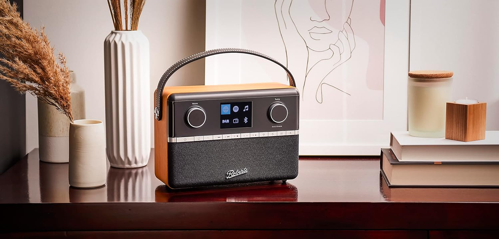 ROBERTS STREAM94L Smart Radio with Fm/Dab/Dab+/Bluetooth/Internet Radio/Music Player/Spotify