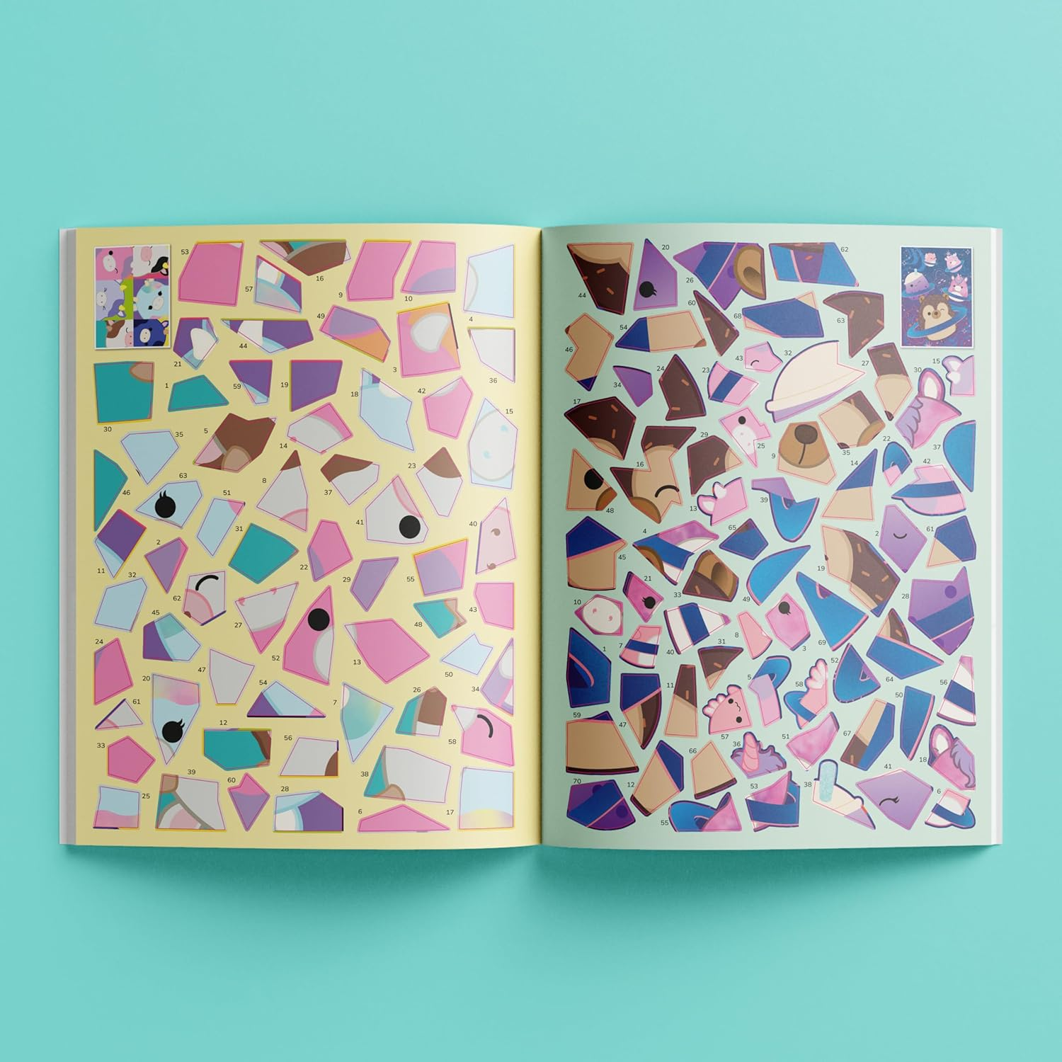 Kaleidoscope Sticker Mosaics Squishmallows &ndash; Fun Sticker Mosaic Book Featuring Beloved Squishmallows &ndash; Perfect for Kids Aged 8-12 image number 6