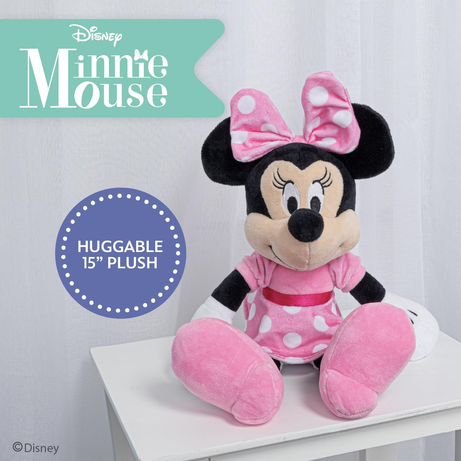 KIDS PREFERRED 2018 Disney Minnie Mouse Pink Dress 15.5" Plush with Hangtag image number 4
