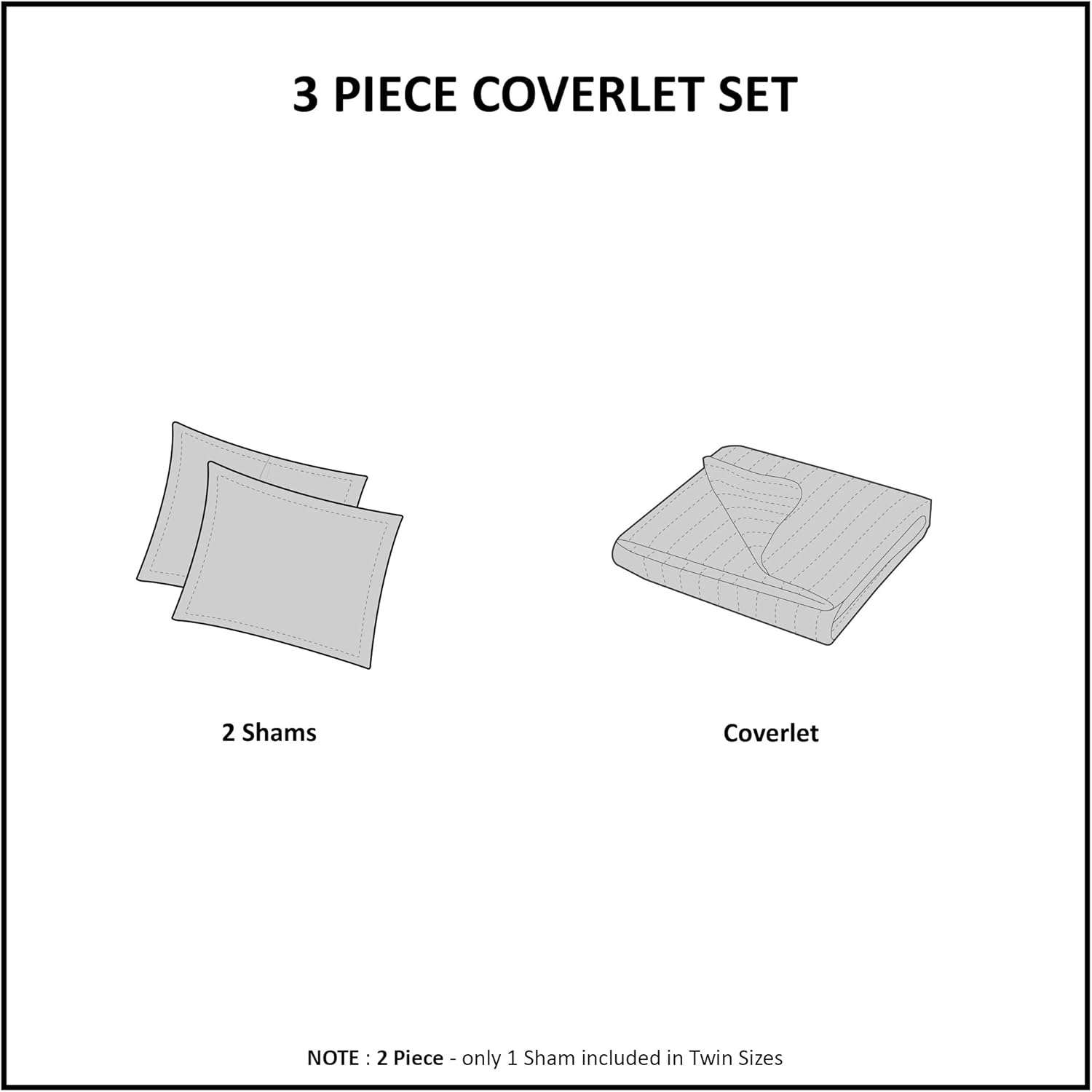 Madison Park Quebec 3 Piece Coverlet Set, King, Seafoam image number 4