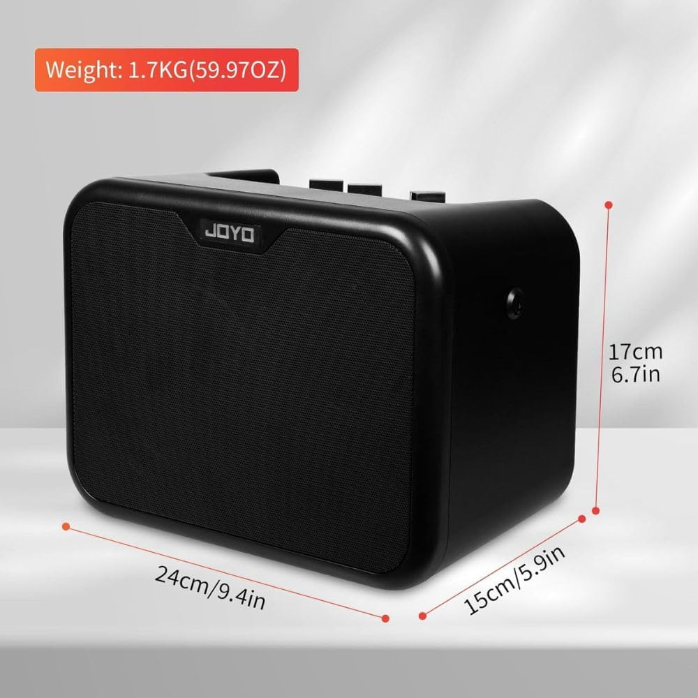 JOYO MA-10E 10W Small Electric Guitar Amp Mini Portable Guitar Practice Amp Battery Powered Combo Guitar Amplifier Dual Channel and Aux Input Jack image number 5