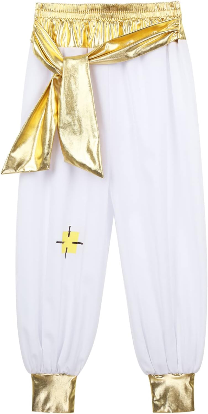 Hansber Kids Boys Arabian Prince Costume Velvet Cap Street Vest with Harem Pants for Halloween image number 3