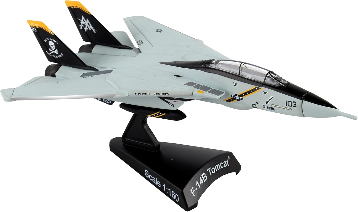 Daron Worldwide Trading Postage Stamp F-14 Tomcat Vf-103 Jolly Rogers 1/16O Scale Airplane Model image number 3