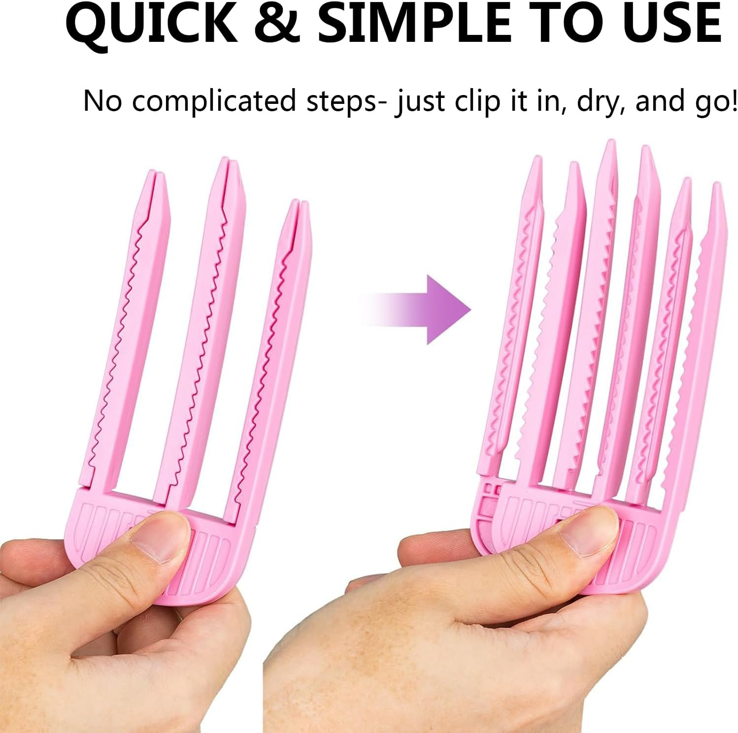 Pack of 4 Volume Hair Clips for Fluffy Bangs, Wind Styling Comb for Fluffy Bangs, Traceless Hair Clip, Hair Styling Tools, Root Clips for a Natural Voluminous Look