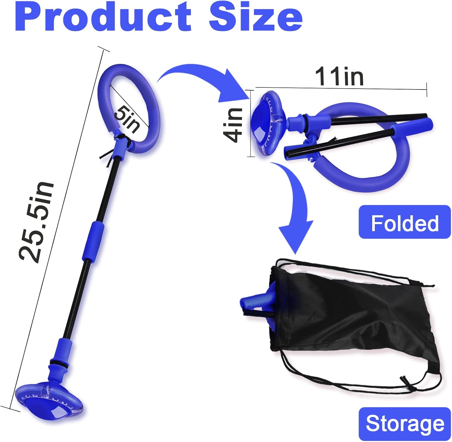 Skip Ball, Skip It, Skip It for Kids, Girls Toys Age 8-10 Years Old - Blue image number 2