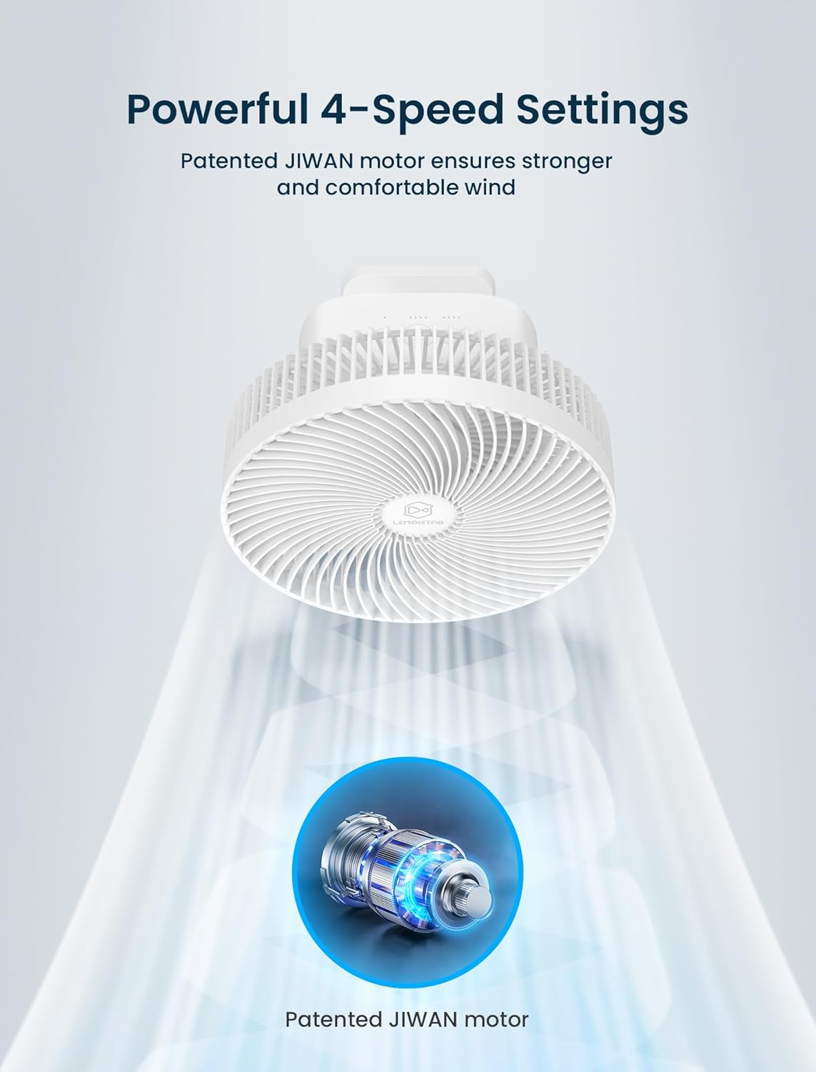 10 Inch Wall Mount Oscillating Fan with Remote and Timer, Small Bedroom RV Fan with 4 Speeds, Quiet Operation,90&deg;Oscillation, Adjustable Tilt,5.92 Ft Wire, Cooling Bathroom Wall Mounted Fans image number 1