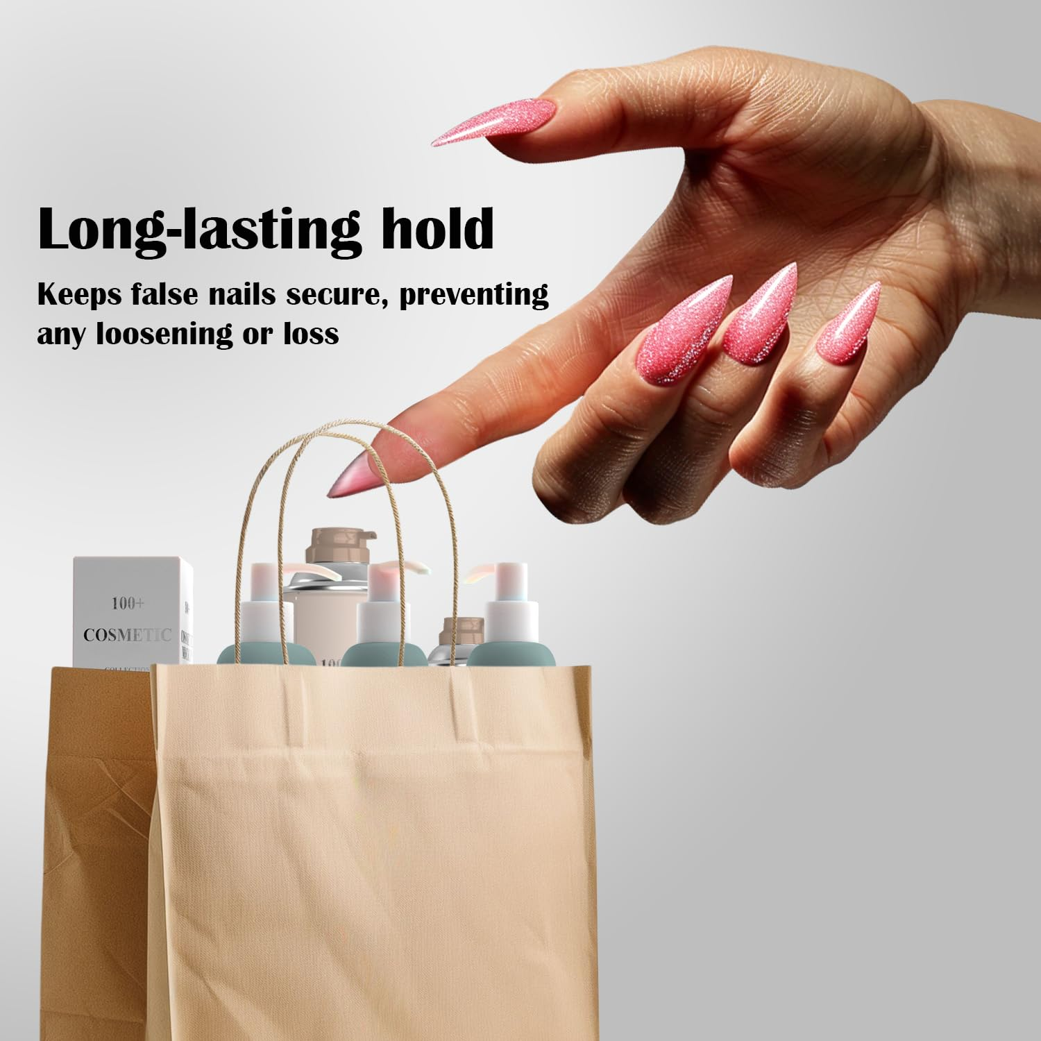 Jolly Snaps 2025Upgrade High Level of Nail Adhesive Tab with 600Pcs Nail Glue Stickers, Watertight and Elongated Design Fits Most Nail Bed for Gluing Press on Nail,Perfect for Long Nails image number 6