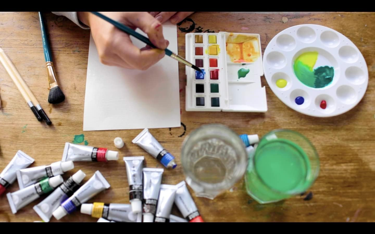 Daler-Rowney Simply Watercolour Creative Easel Set, Assorted Colours, Multi-Surface, Ideal for Entry-Level Artists & Hobbyists image number 2