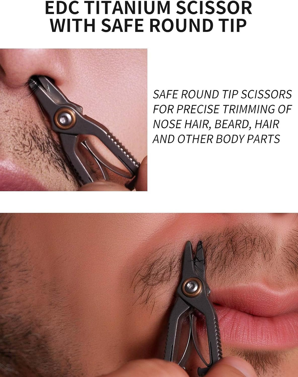 TIKIDESIGN Titanium Nose Hair Scissors image number 6