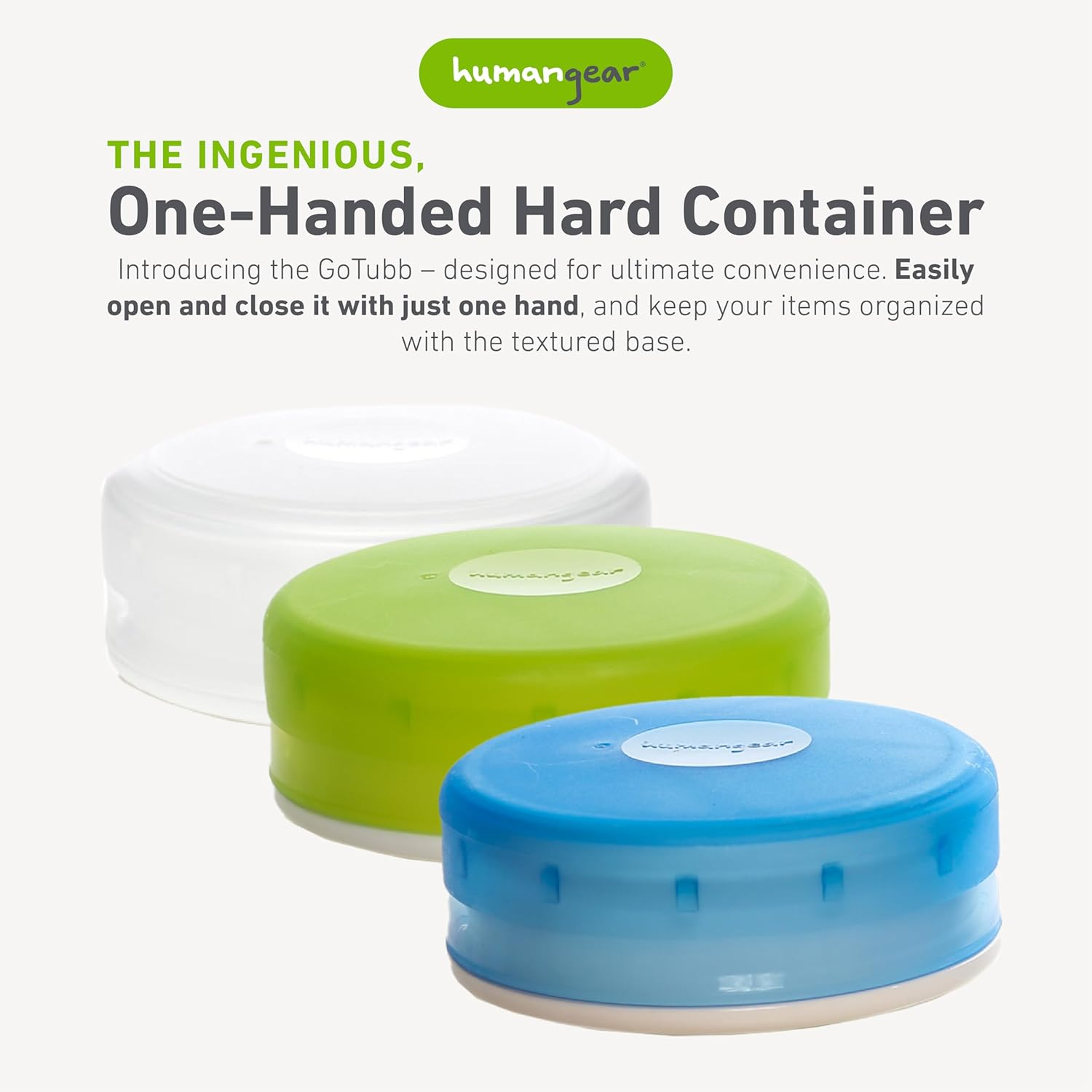 Humangear Gotubb&trade; 3 Pack Medium Clear/Green/Blue