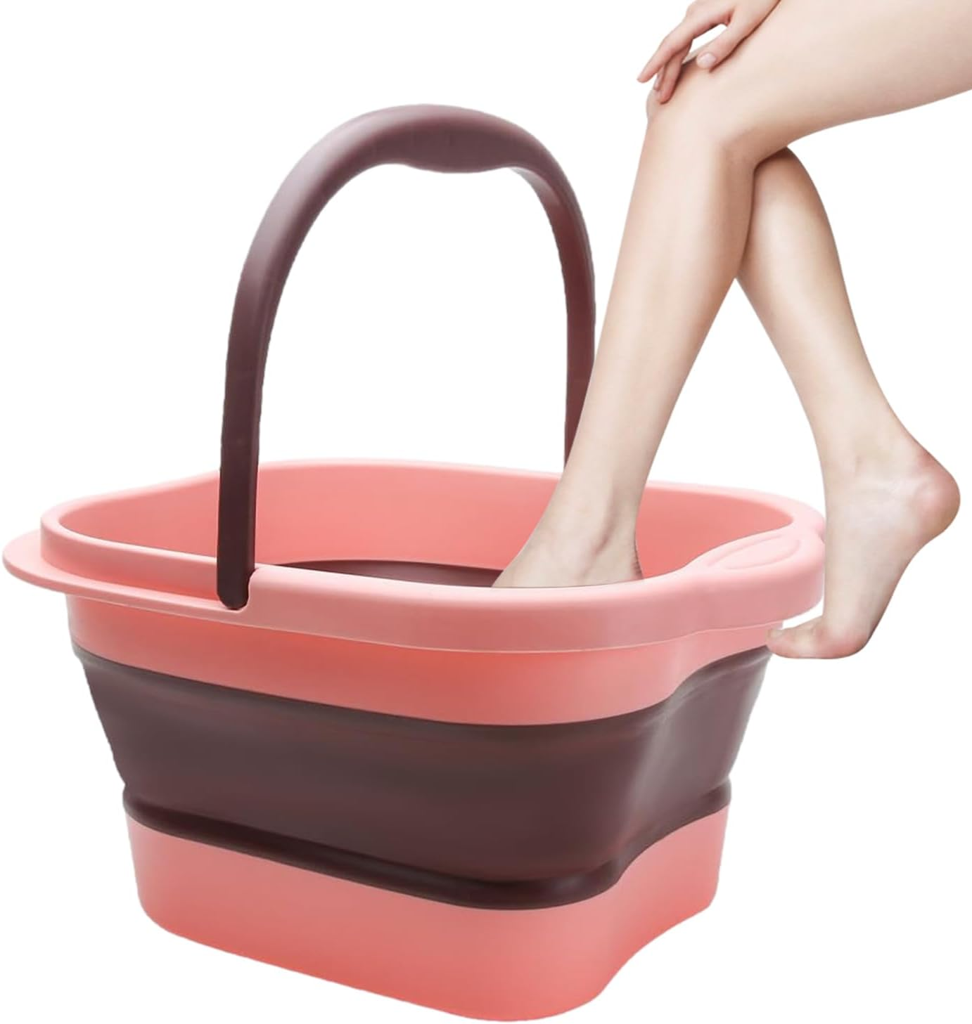 Foot Bath Bucket - 15L Pedicure Foot Bucket Feet Soaking Tub | Foldable Foot Spa Bucket Portable Large Space Foot Soak with Handle, Foot Tub for Outdoor Laundry Travel Hoffti image number 2