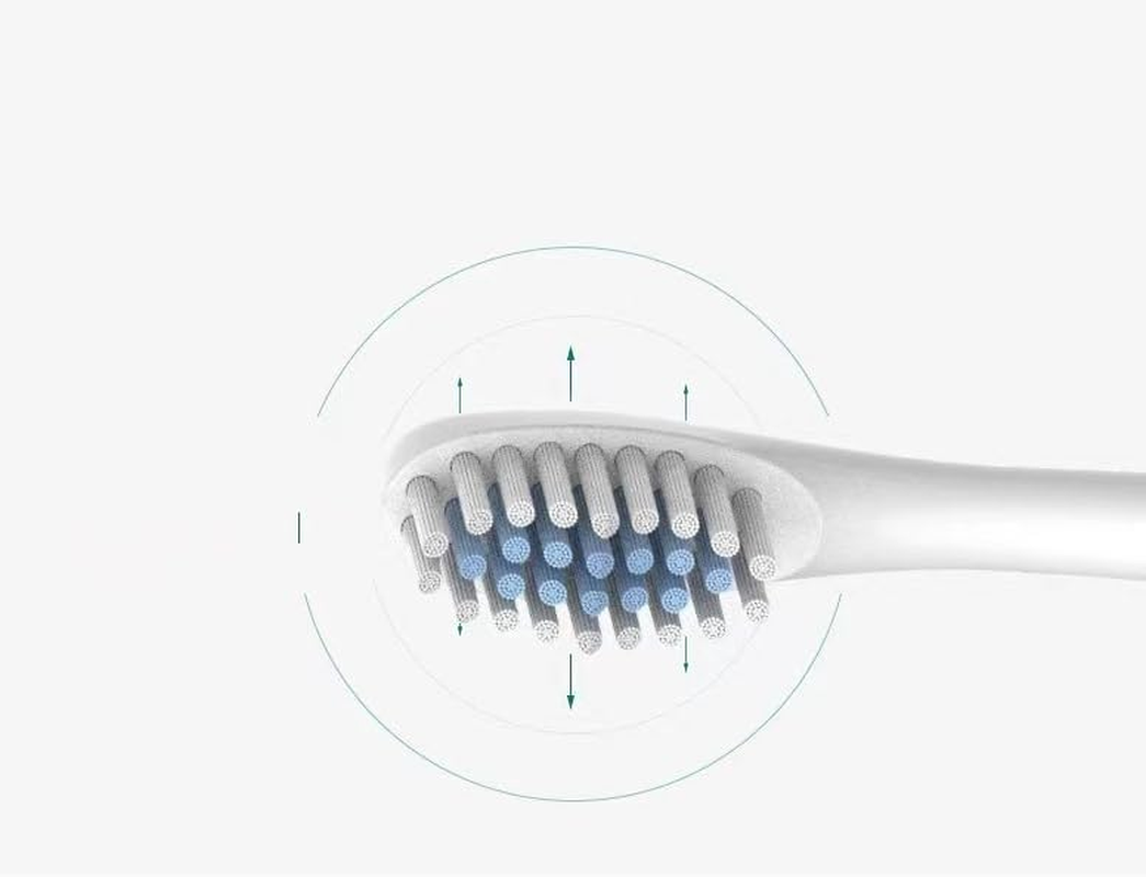 Rechargeable Toothbrush, Deep Cleaning Electronic Toothbrush IPX7 Waterproof, with 4 Replacement Heads, 225Mm X 25Mm (White) image number 3