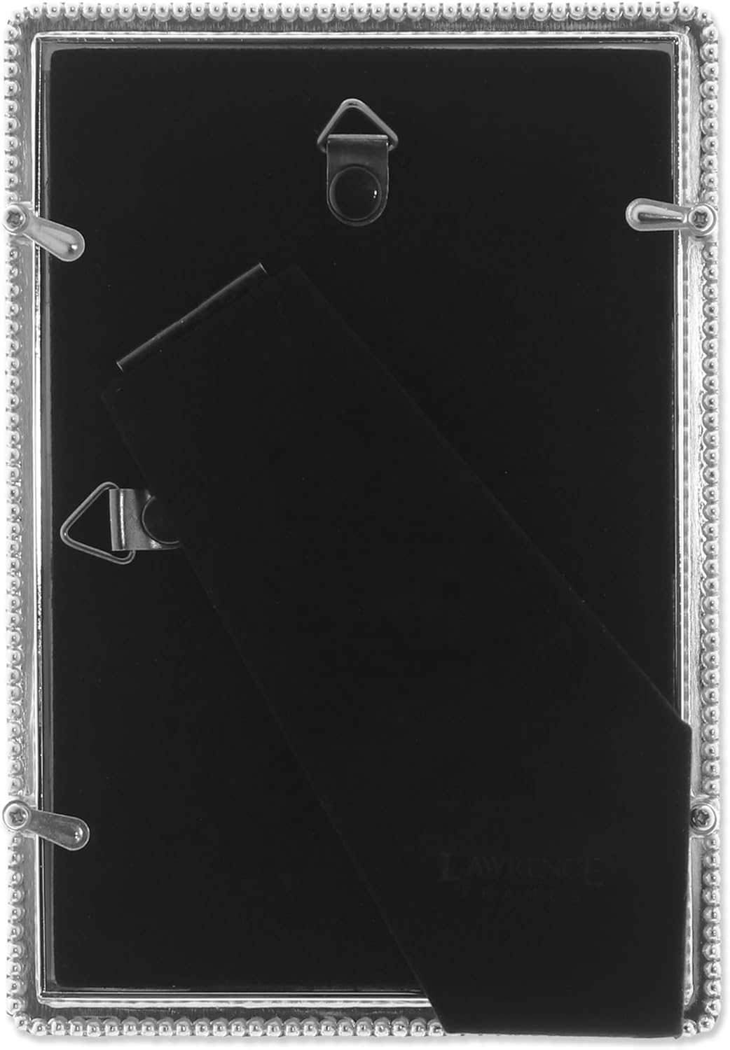 Lawrence Frames Metal Picture Frame with Delicate Outer Border of Beads, 4 by 6-Inch, Silver image number 4