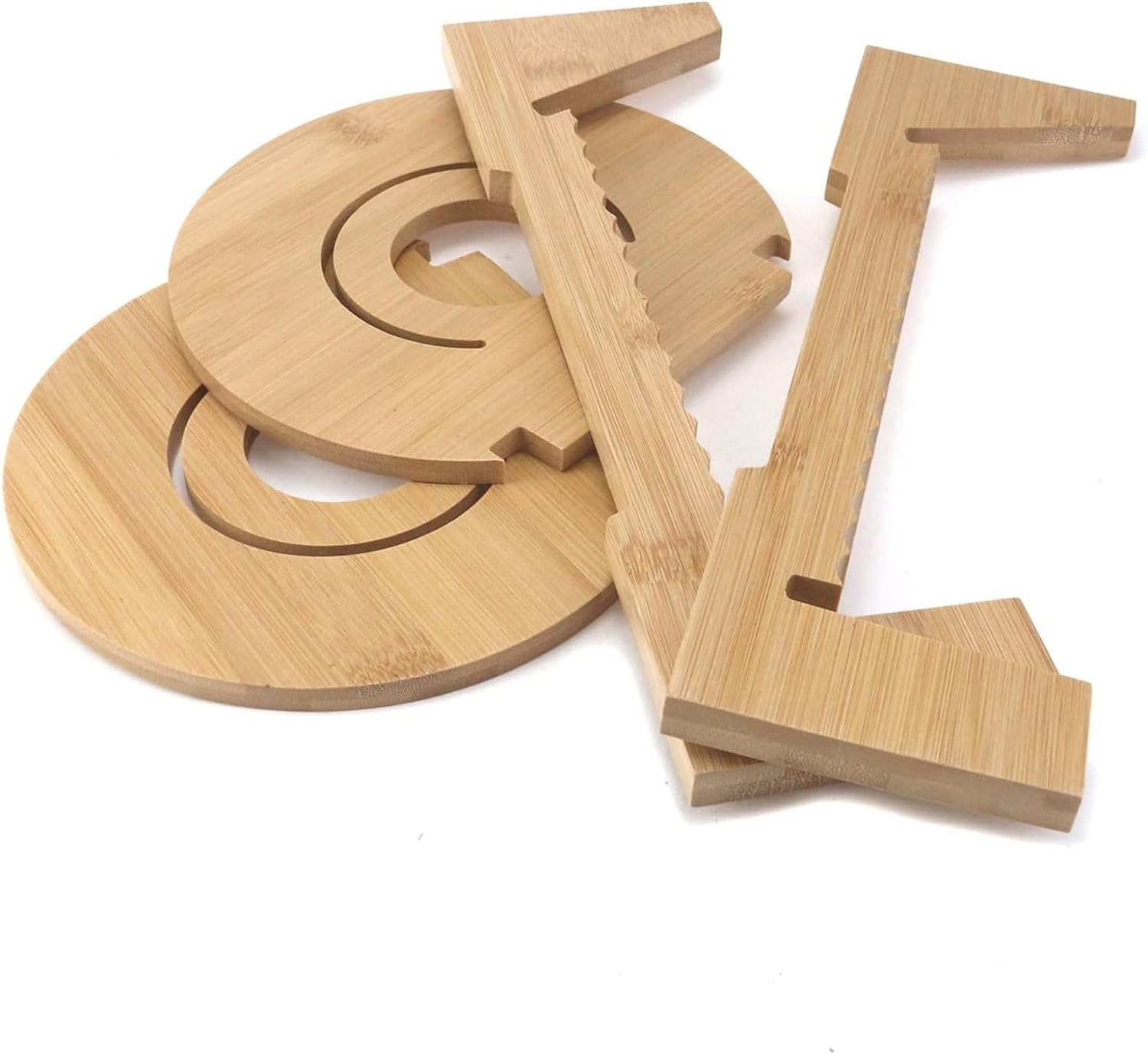 Vinyl Record Storage Holder, Holds up to 50 LP Music Albums, Bamboo Album Display Stand Vinyl Record Rack, Desktop File Sorter Organizer for Home Office