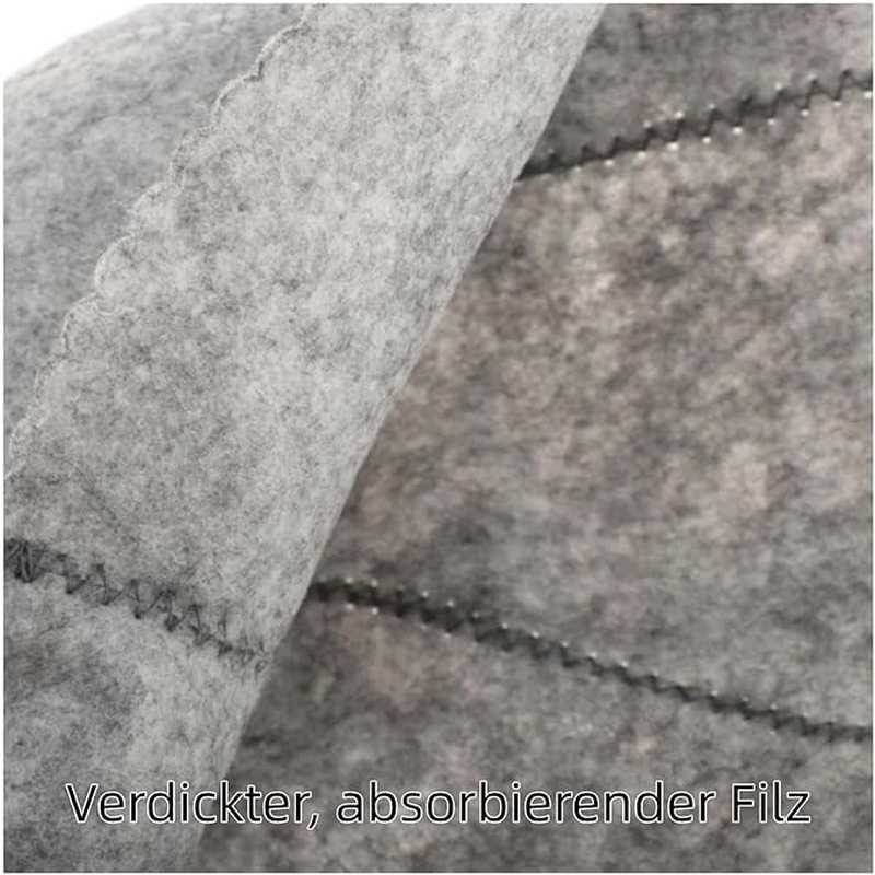 3 Pcs Sauna Hat,Sauna Hats for Men Women,Wool Sauna Hats Sauna Shower Use Caps,Sauna Hat Vaporarium Hat,Sauna Wool Cap Russian Banya Cap,Steam Bath Shower Sauna Accessories Universal for Women Men (A) image number 5