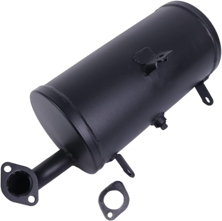 Exhaust Assembly Muffler 18091-0235 18091-0487 with Gasket 11061-0132 Compatible with Kawasaki Mule 600 2X4 610 4X4 SX KAF400 image number 4