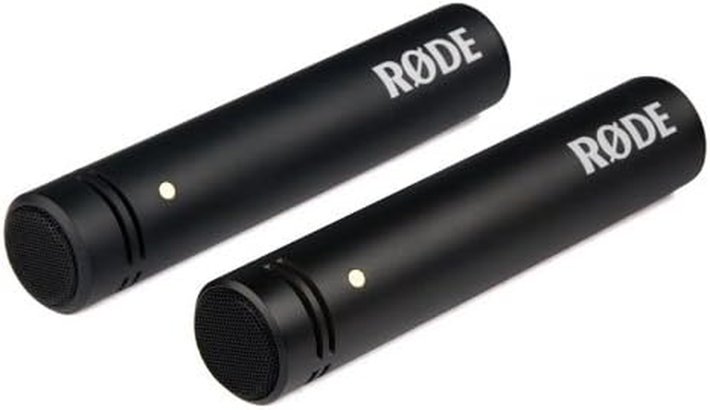 R&Oslash;DE Microphones M5MP Rode M5 Matched Pair Compact 1/2" Cardioid Condenser Microphones, Black image number 4