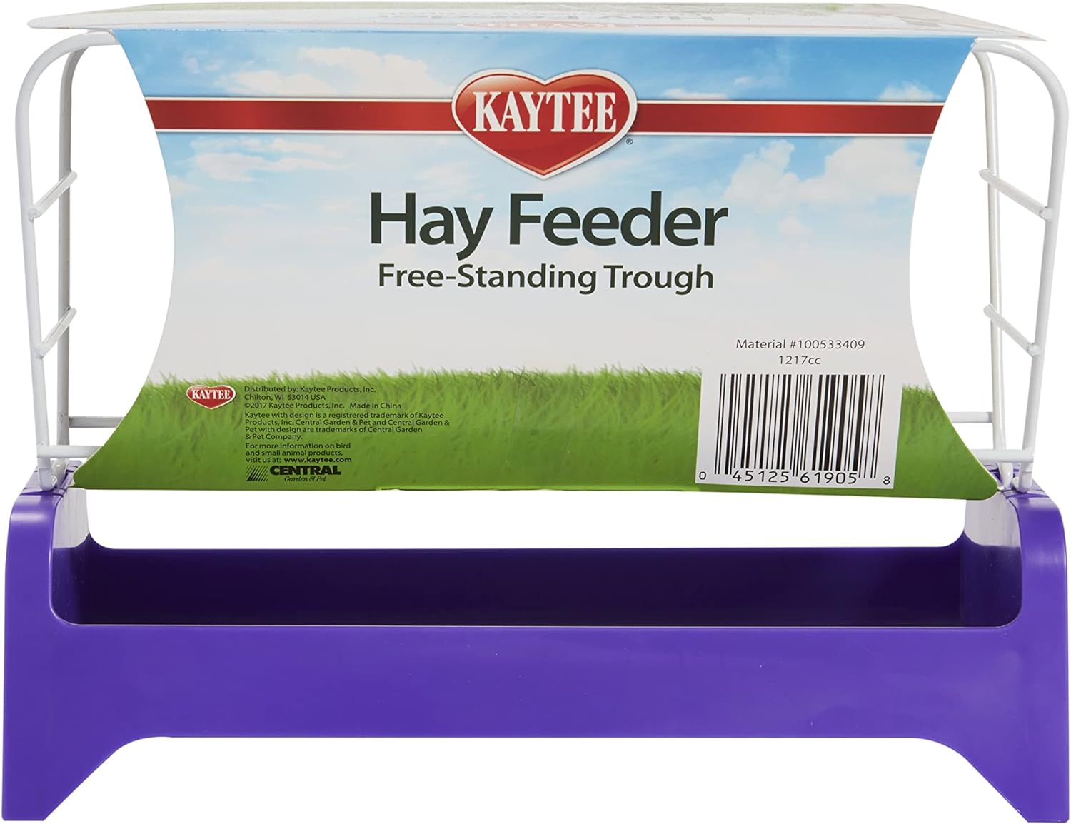 Kaytee Free Standing Trough Hay Feeder Assorted 7 Inches