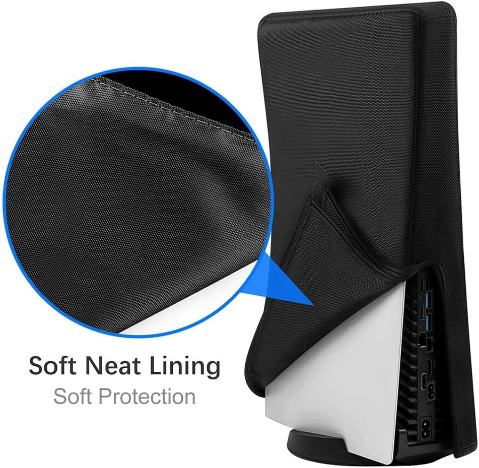 Black Dust Cover Waterproof for the Playstation 5 Game Console Accessories AU image number 4