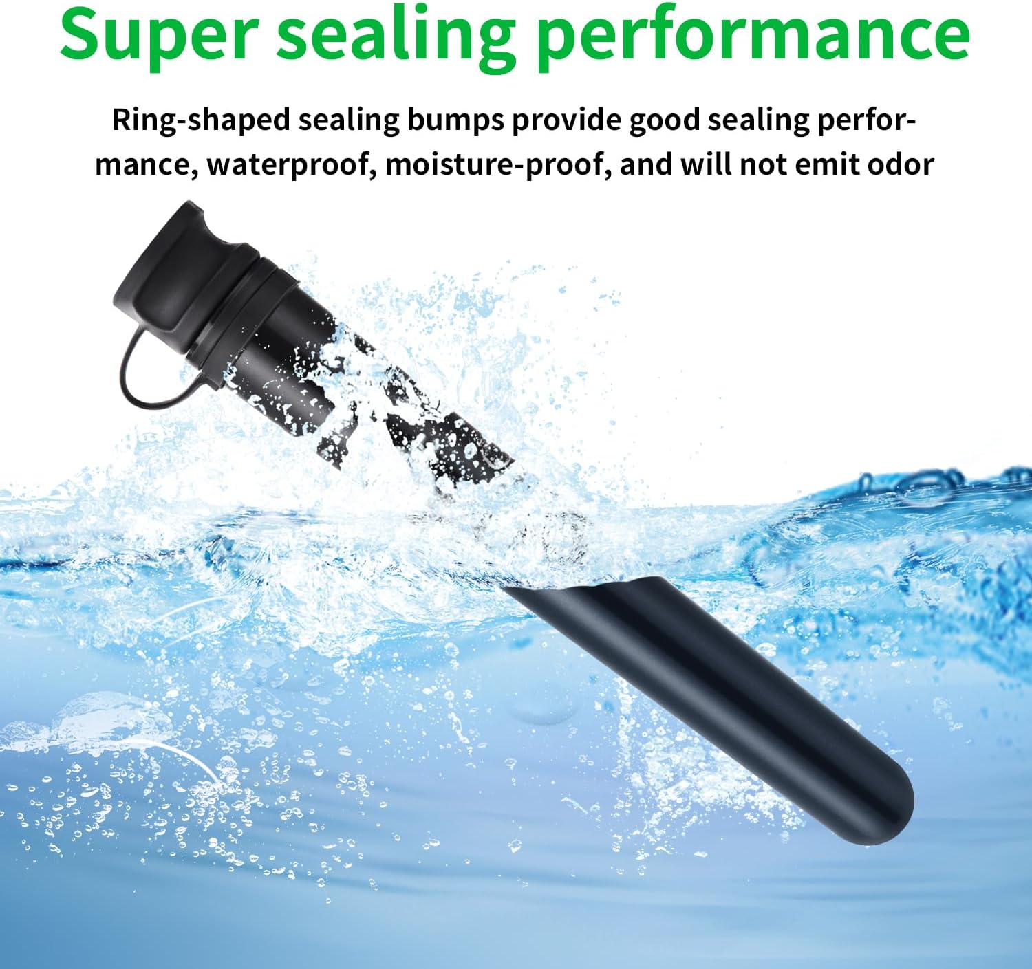 Urekt Tube Vials ( 6 Pack), Premium Waterproof Storage Tube Container Plastic Joint Holder Case Portable Travel Box Great for Outdoors