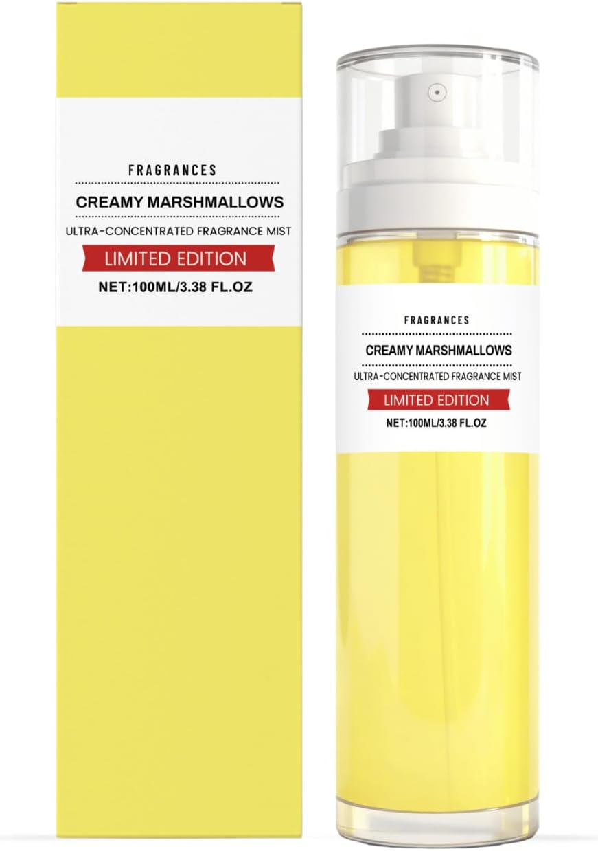 Cotton Marshmallow Scented Body Mist &ndash; Sweet & Soft Fragrance Spray for Long-Lasting Freshness (2Pcs)