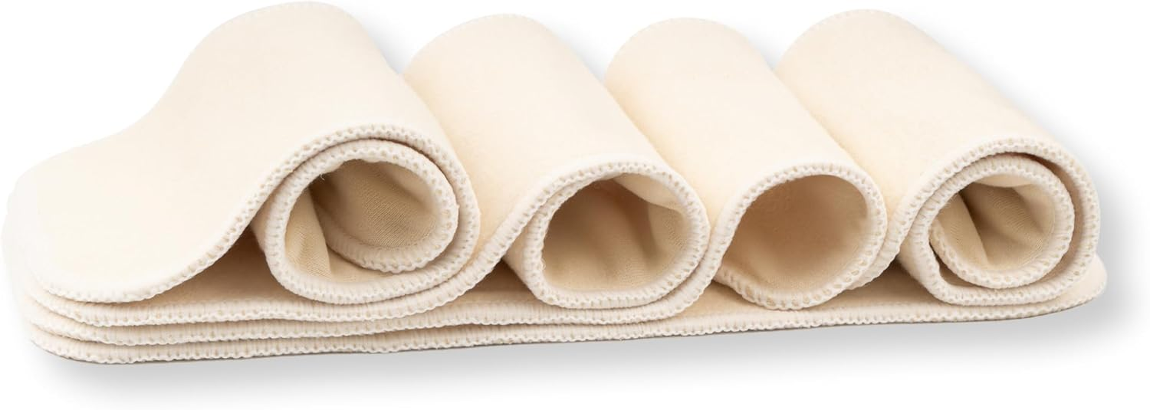 (10 Pack, Soft Bamboo) - Bamboo Cloth Nappy Inserts for Pocket or Cover Nappies from Nora'S Nursery - One Size Fits All (10 Pack, Soft Bamboo)