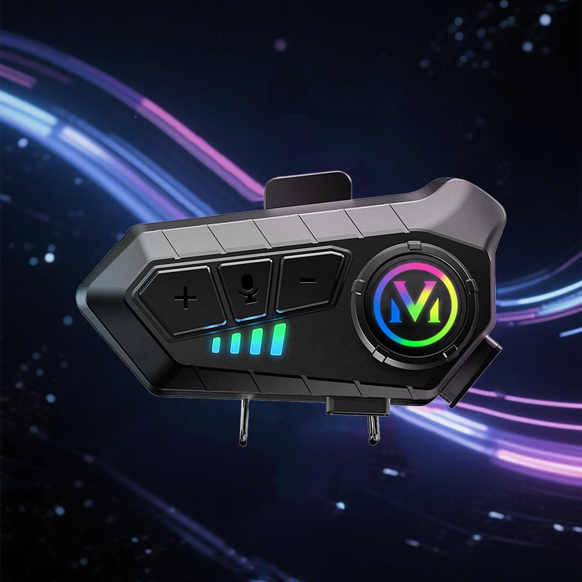 Gorise Split Motorcycle Helmet Bluetooth Headset 5.3 Chip Compatible with a Variety of Motorcycle Helmets image number 1