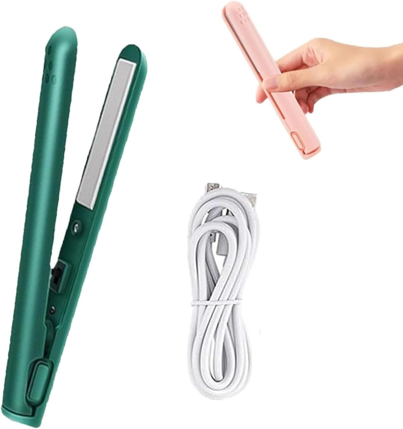 Mini Dual-Purpose Curling Iron,Ceramic Mini Hair Curler,2024 Upgrade Mini Dual Purpose Curling Iron,Mini Short Hair Curling Iron,Hair Curler,Hair Iron.