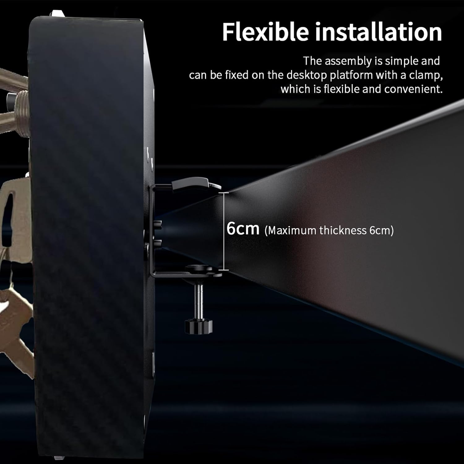 Obokidlyamor Simulator American Truck Button Box for G27/G29/G920/G923 with Mic PTT Microphone;Pc 16 Customizable Button Central Control Box ATS/ETS2 for MOZA R3/R5/R9/R12 Base image number 6