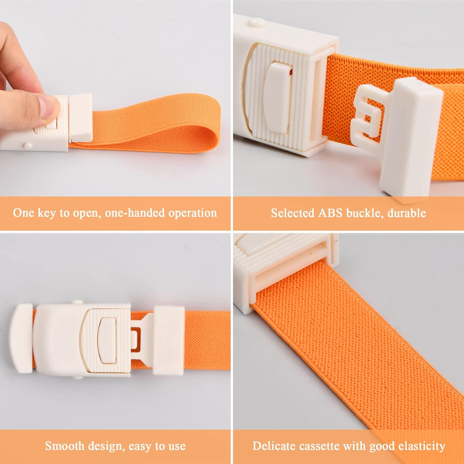 5 Pieces Tourniquet Venous Congestion Bracelet Medical Tourniquets Blood Sample Fast Tourniquet with a Unique Locking System Quick Release Breallen System for Outdoor Sports image number 4