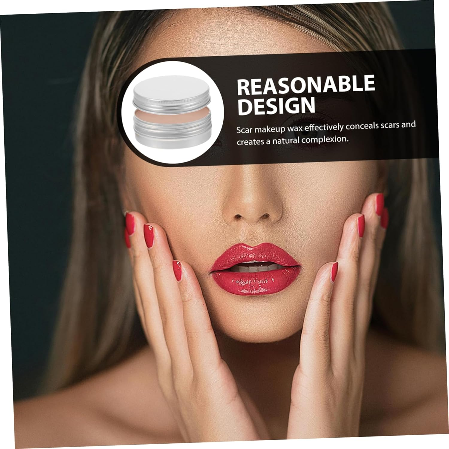 FOMIYES Scar Wax Makeup Kit 60G Professional Modeling Wax for Fake Scars and Nose Prosthetics for Halloween Cosplay and Special Effects Makeup image number 1