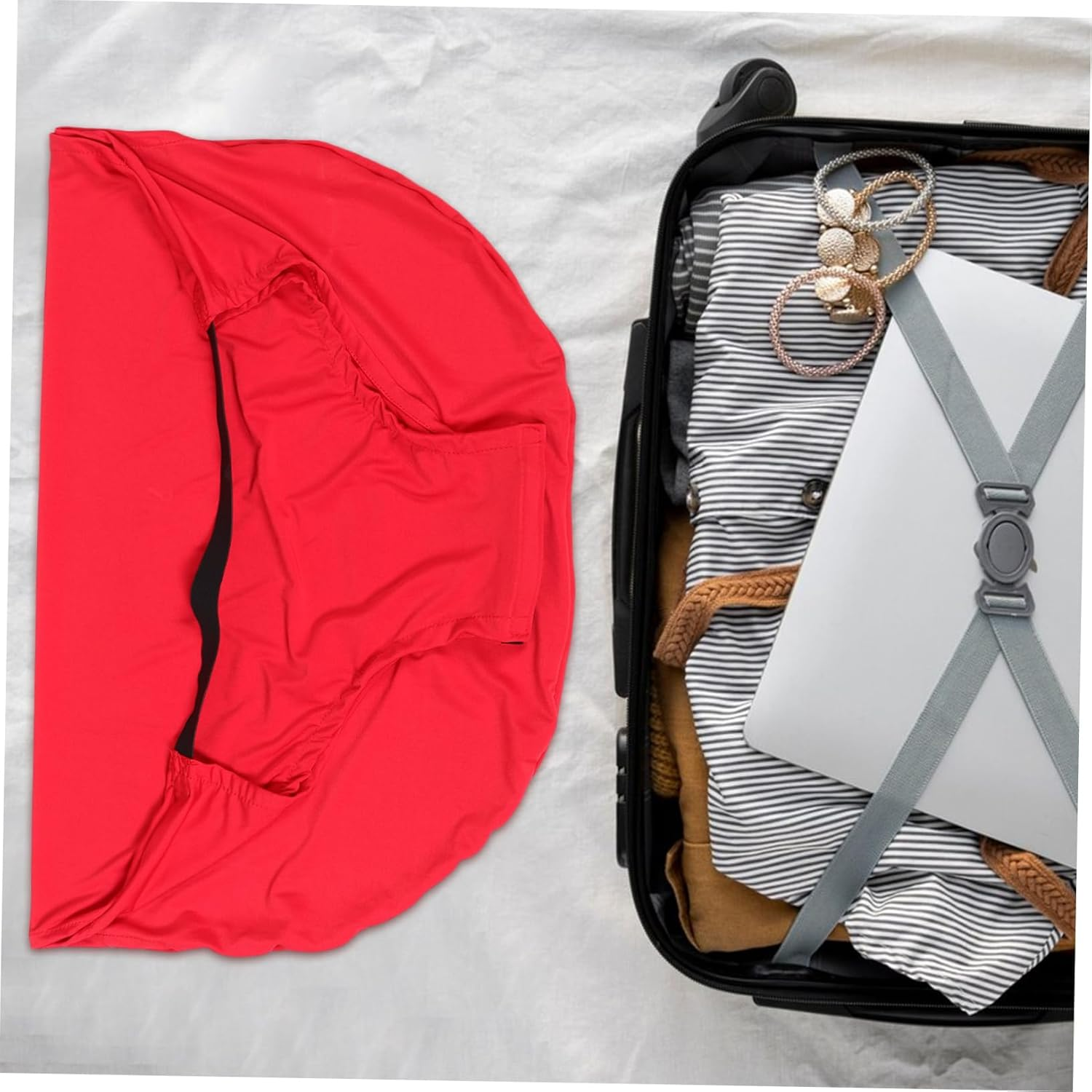 MUELODSIC Carry Luggage Covers Elastic Suitcase Protectors Suitcase Covers Luggage for Travel Scratch Resistant image number 5