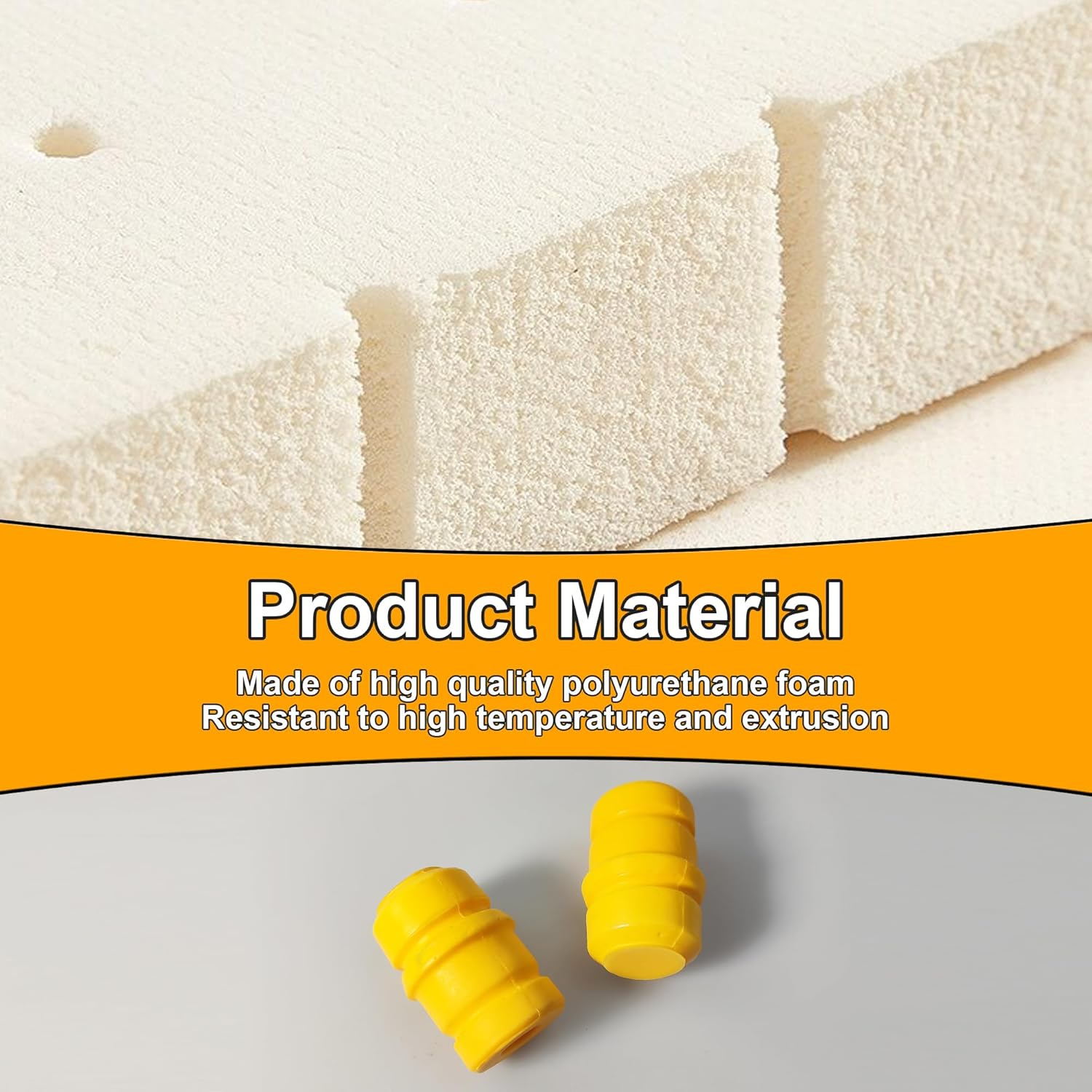 Yukauto TJ Bump Stop,Jounce Bumpers Compatible with 1997-2006 Wrangler TJ, 1993-1998 Grand Cherokee ZJ, 1994-2002 RAM 1500 2500 3500 Pickup (2Pair)