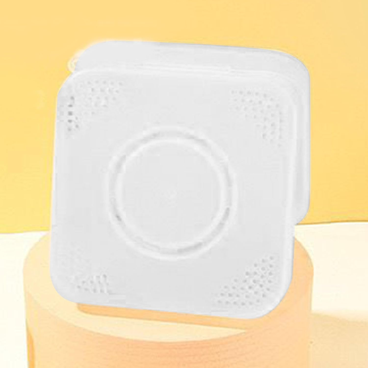 Makeup Puff Storage Box Portable Fashionable Breathable Container Case for Women Home Travel (Matte White) image number 4