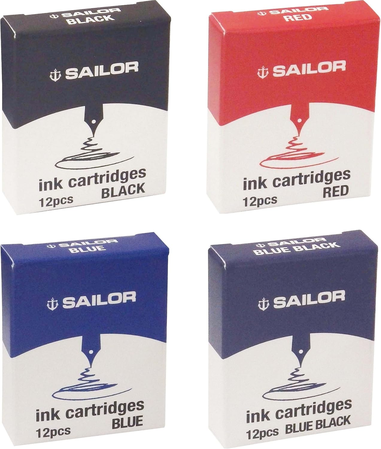 Sailor Fountain Pen, Fountain Pen, Dye Cartridge Ink, Black, 13-0404-120 image number 2