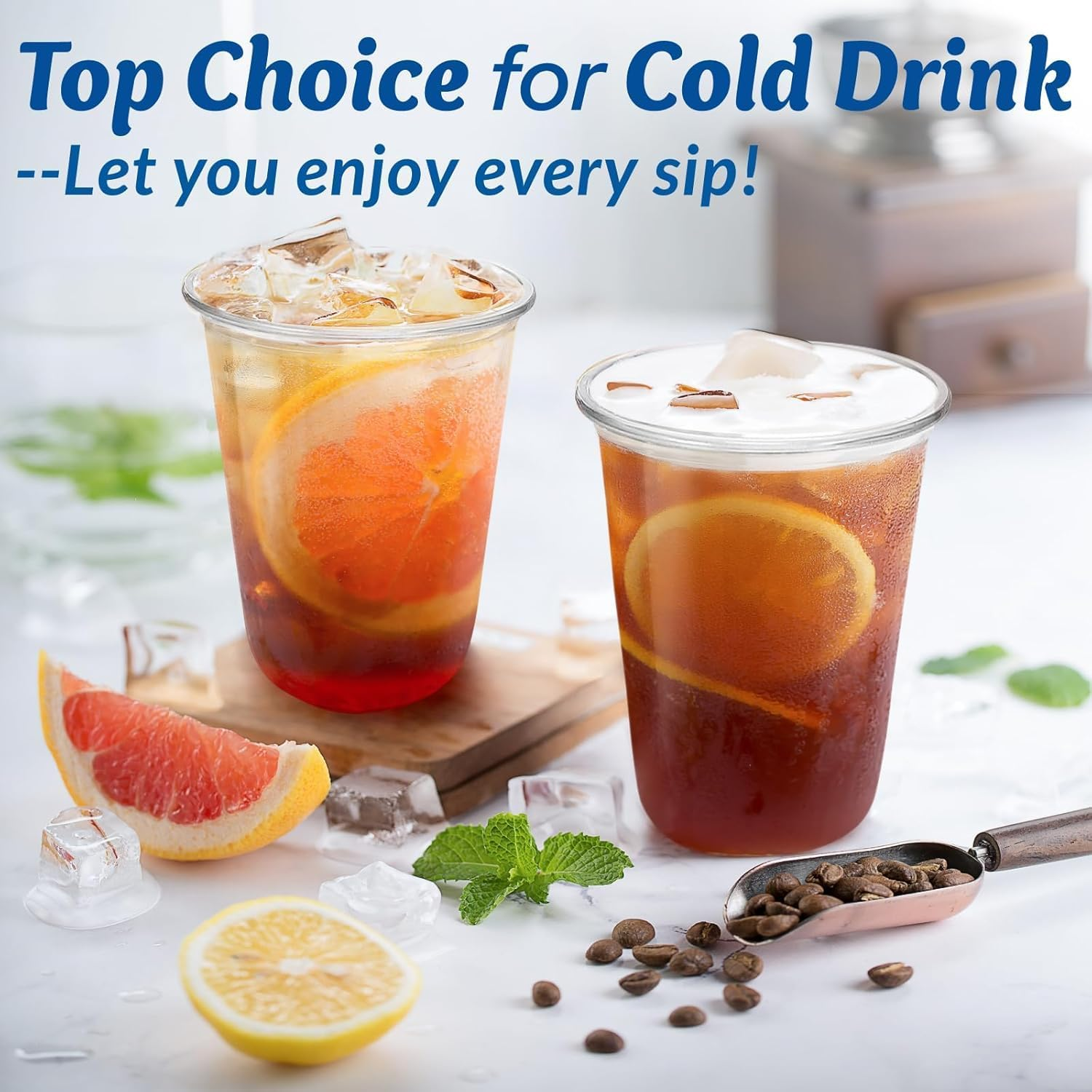 100 Pack 16Oz Clear Reusable Plastic Cups, Versatile Water, Juice, and Coffee Cups for Weddings, Thanksgiving, Christmas, and Parties image number 3