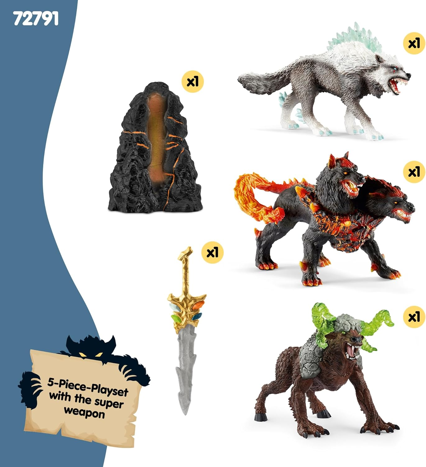 Schleich Eldrador 4-Piece Monster Toy for Boys and Girls Ages 7+, Eldrador Creatures Starter Set with 3 Action Figures image number 4