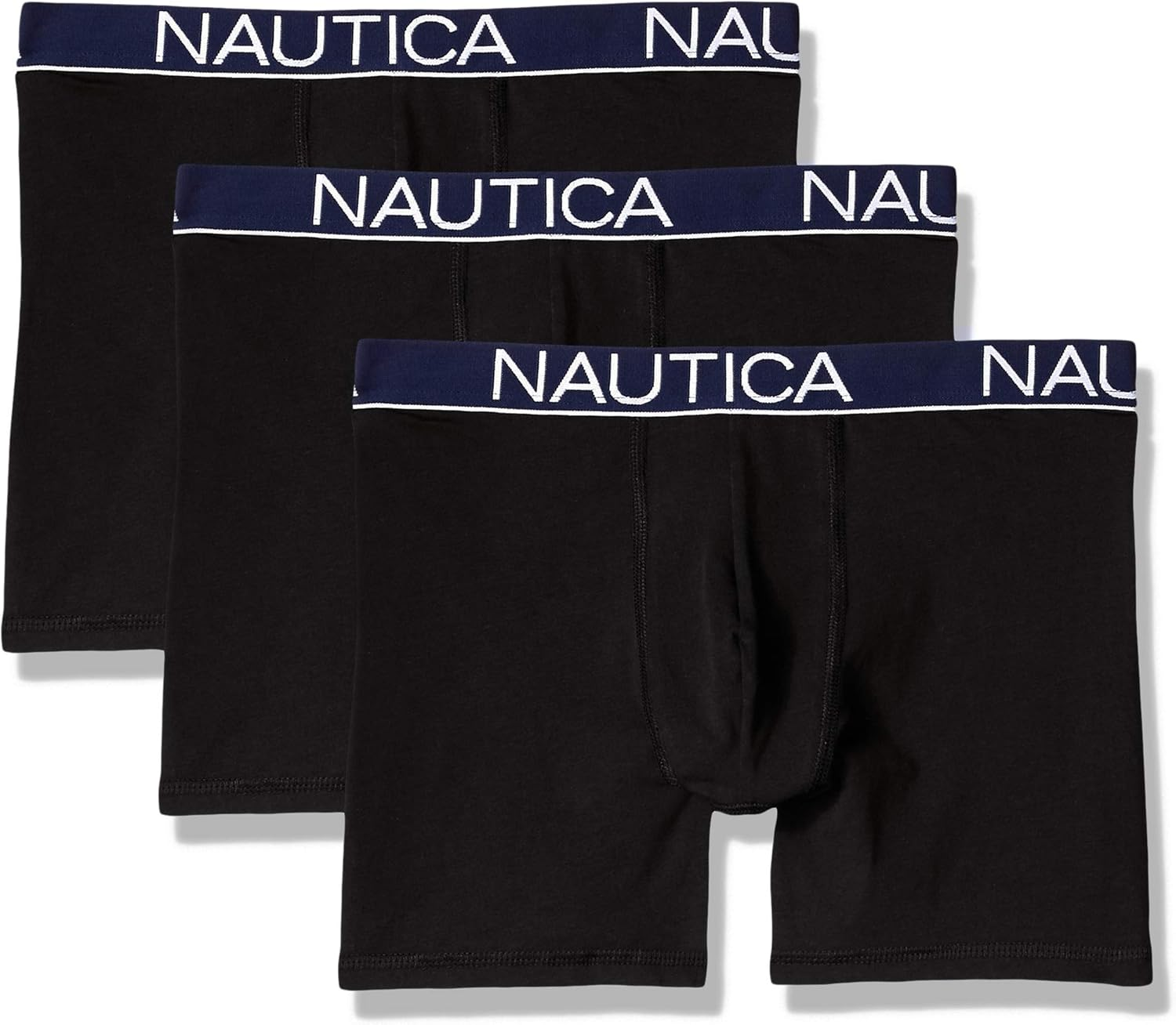 Nautica Men'S Classic Underwear Cotton Stretch Boxer Brief-Multi Pack