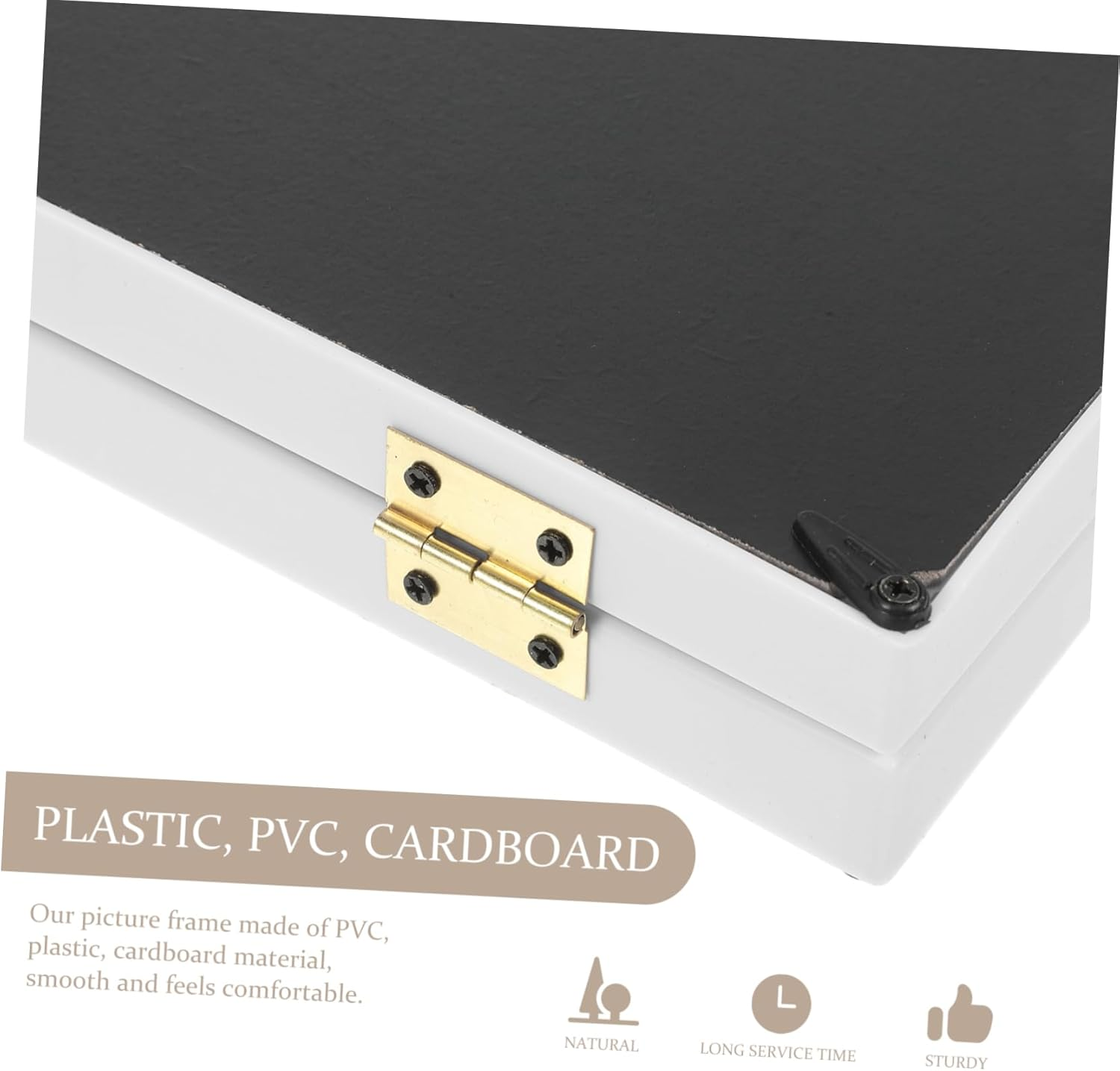 BESTOYARD Milestone Picture Frame Sturdy Newborn Handprint Footprint Kit Creative Keepsake for Showers Cardboard Material Capture Precious Memories image number 3