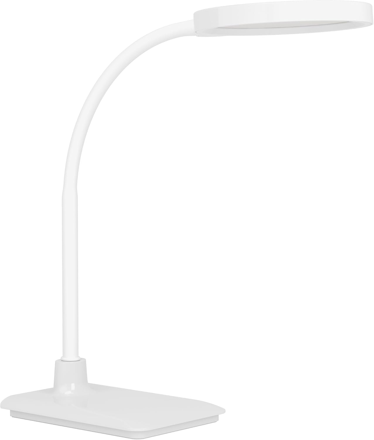 Eglo LED Desk Lamp Lauro, Touch-Dimmable Office Lighting, Table Light Fitting for Reading, White Plastic, Warm - Cool White, H 36 Cm image number 1