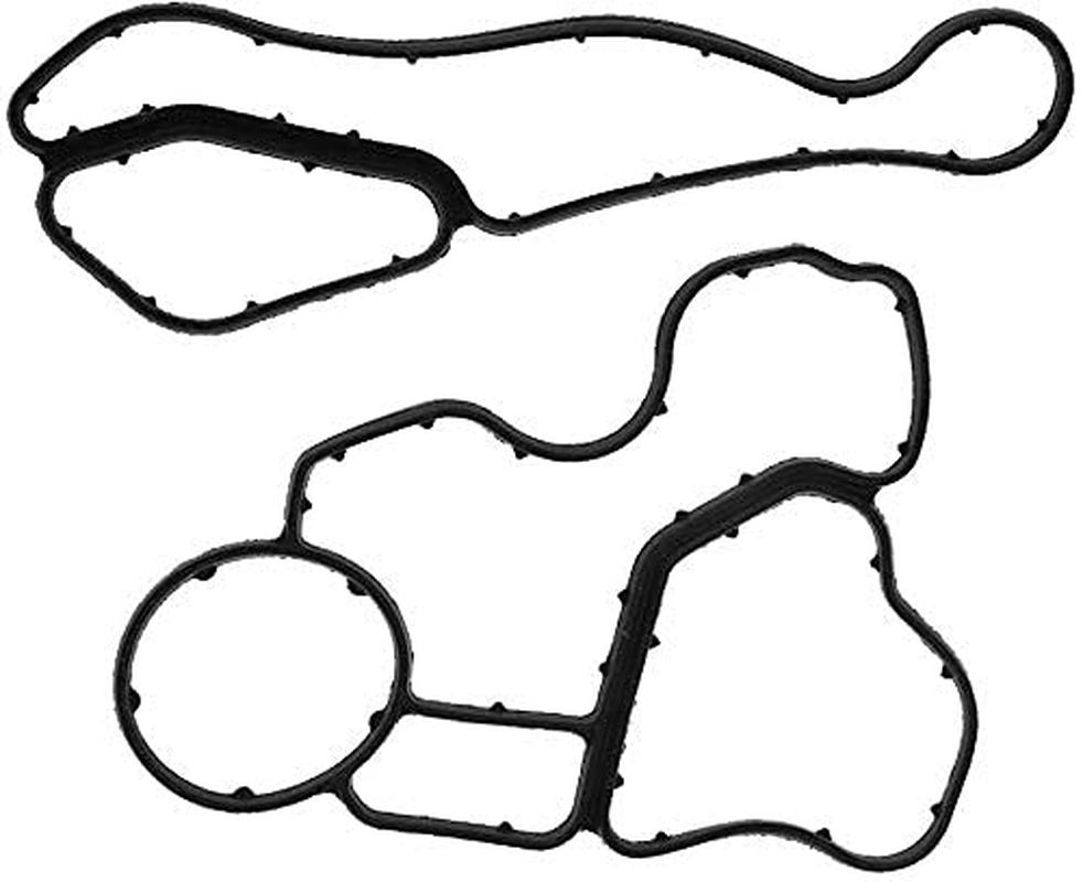 Engine Oil Filter Adapter Housing Gasket for BMW N51 N52 + Oil Cooler Seal Gasket for BMW E60 E61 E90 E81 E91 11428637820, 11427537293, 11428637821, 11427525335