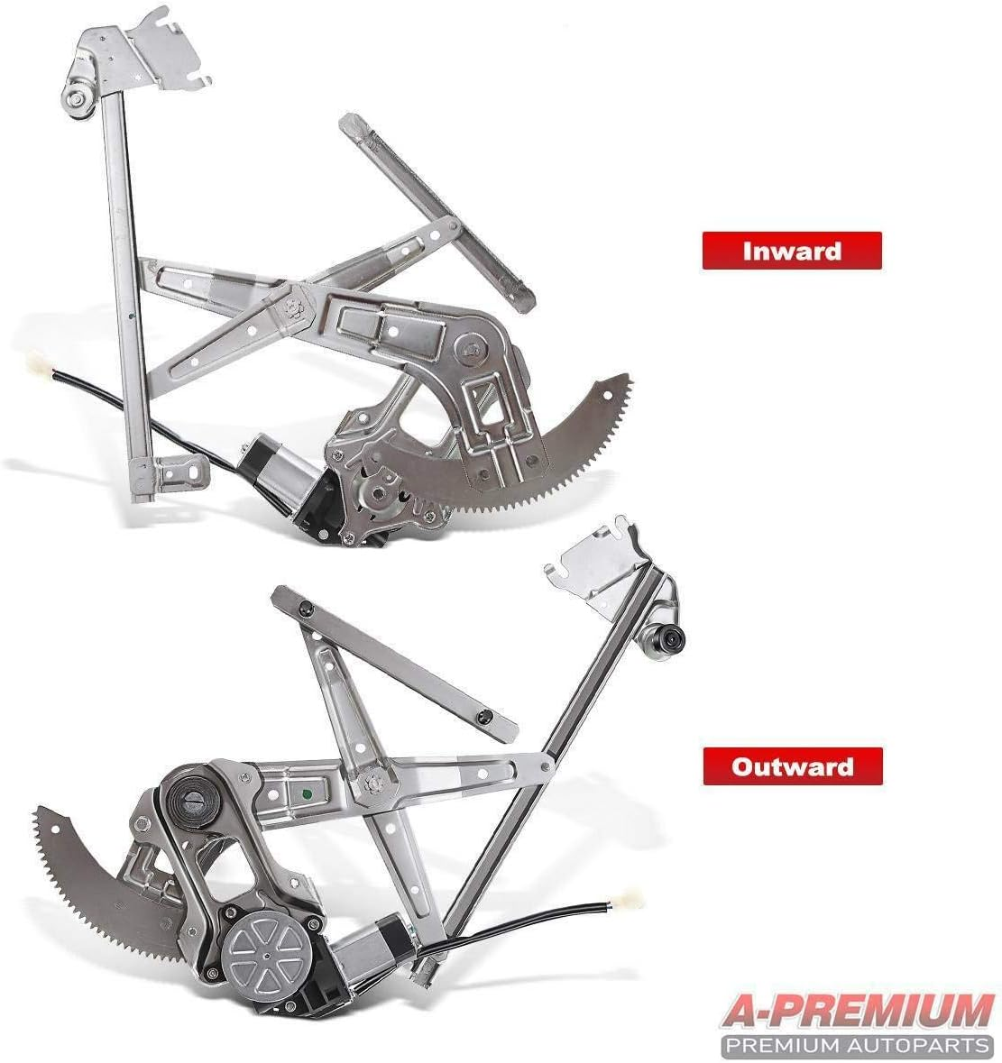 M-Online Front Right Hand Side Power Window Regulator with Motor for Subaru Forester SG SG9 2003-2008 image number 3