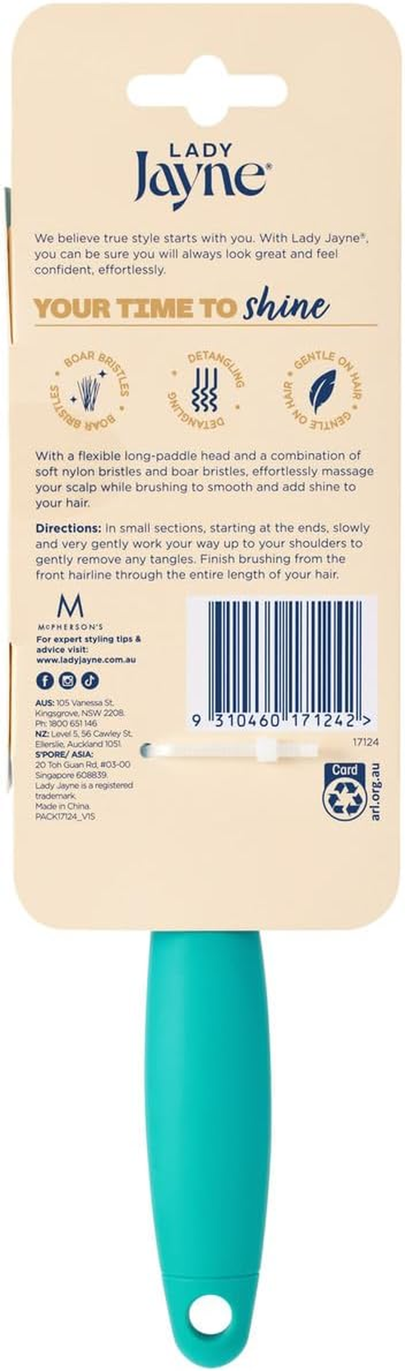 Lady Jayne Flexi-Shine Detangling Brush image number 1