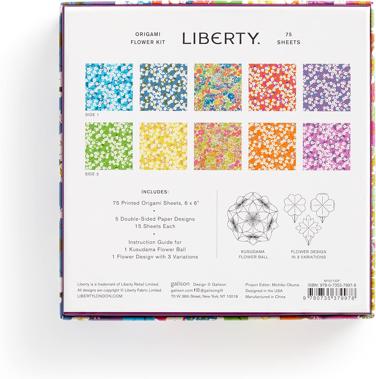 Liberty Classic Floral Origami Flower Kit image number 3