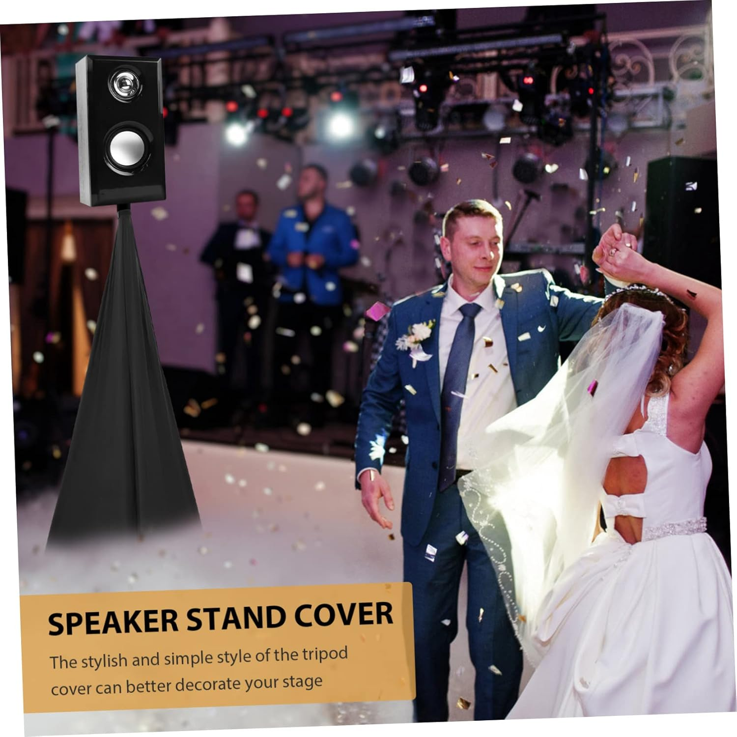 SUPVOX Polyester Cover for Speaker Stand Stage Live Show Concerts Easy Storage image number 1