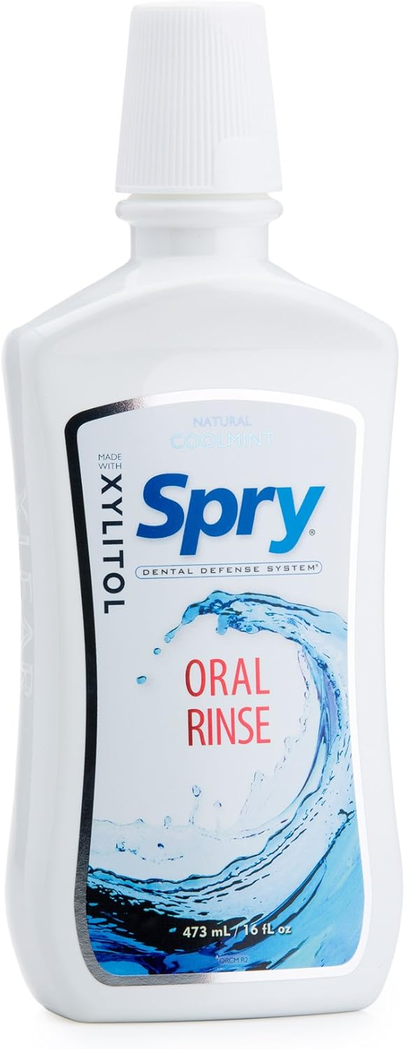 Xlear - Spry Oral Rinse Sugar Free Clear Cool Mint - 16 Fl. Oz.